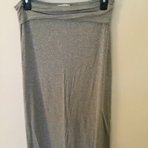 Gray Maxi Skirt